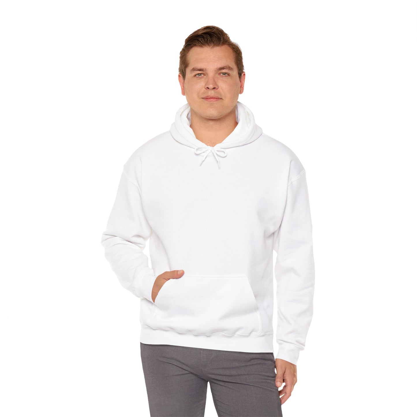 Men's Hooded Sweatshirt Iron & Blood Stencil